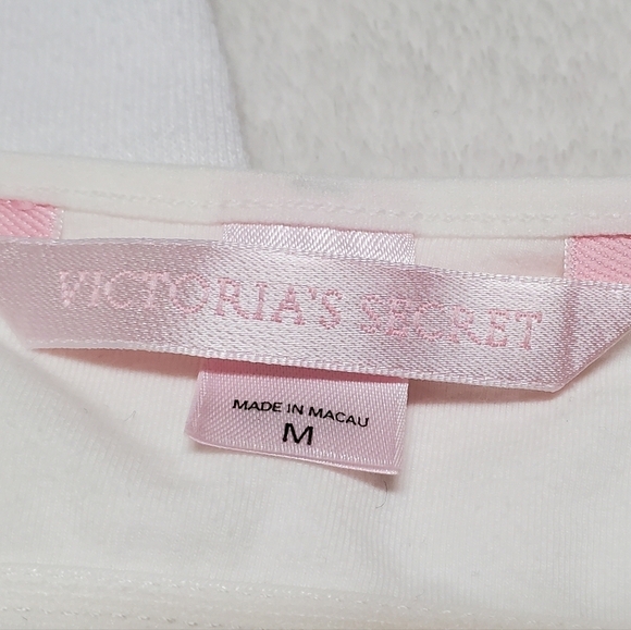 VINTAGE Victoria's Secret White Halter Top Loose Fit High Rise Sweatpants Outfit - Picture 12 of 16